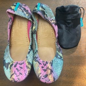 Tieks Electric Snakeskin - Size 7